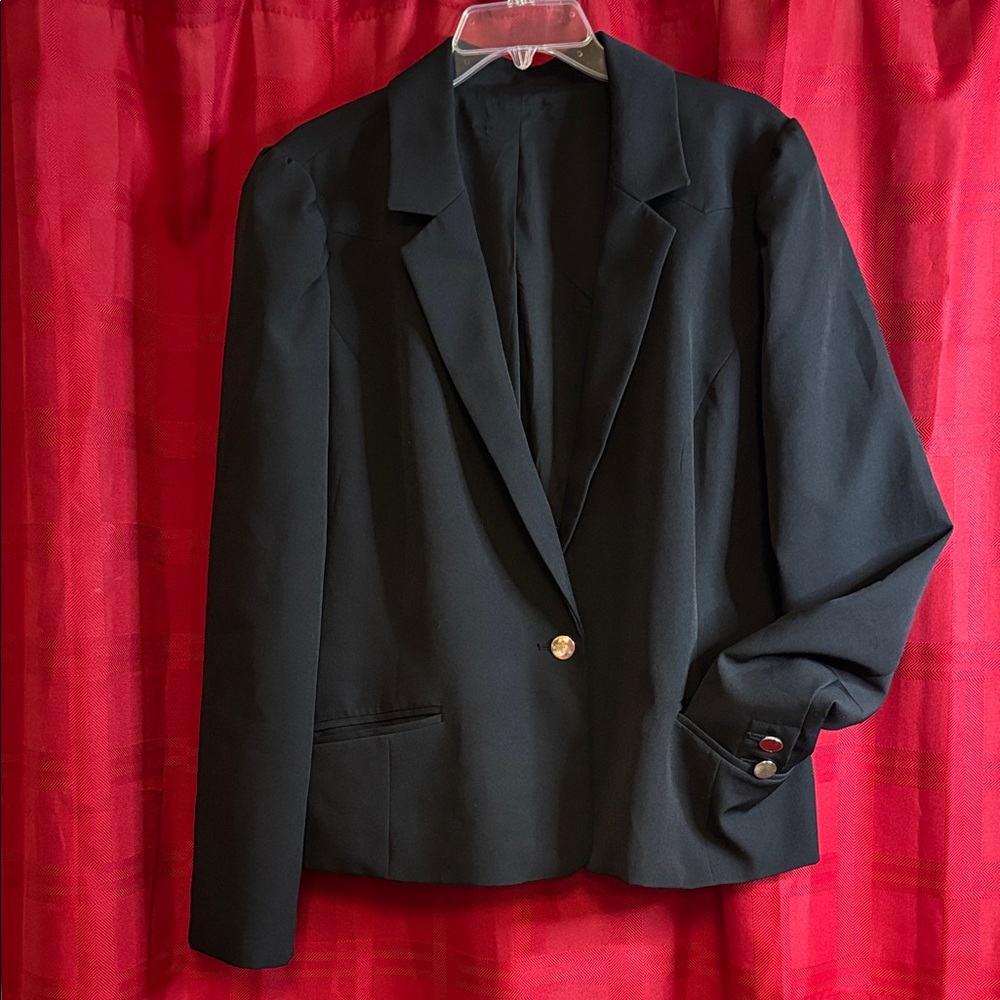 Classic Black Women's Blazer pit to pit-26